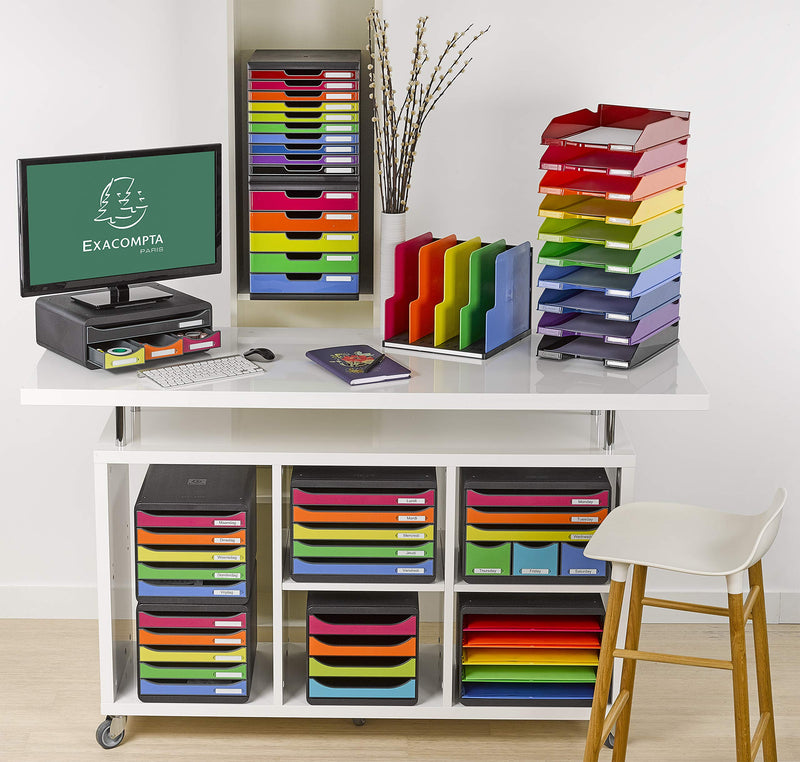 EXACOMPTA -  BIG-BOX PLUS ECOBLACK BLACK 5 Drawers - Limolin 