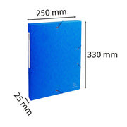 EXACOMPTA - BOX FILE PRESSBD FILE A4 25MM - ASSORTED COLOURS - Limolin 