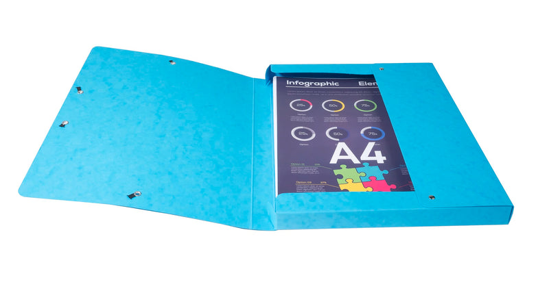 EXACOMPTA - BOX FILE PRESSBD FILE A4 25MM - ASSORTED COLOURS - Limolin 