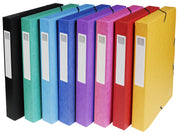 EXACOMPTA - BOX FILE PRESSBD FILE A4 40MM - ASSORTED COLOURS - Limolin 