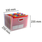 EXACOMPTA - CRYSTAL EXPD FIL W/HAND 33X23.5X25CM 24P - CRYSTAL - Limolin 