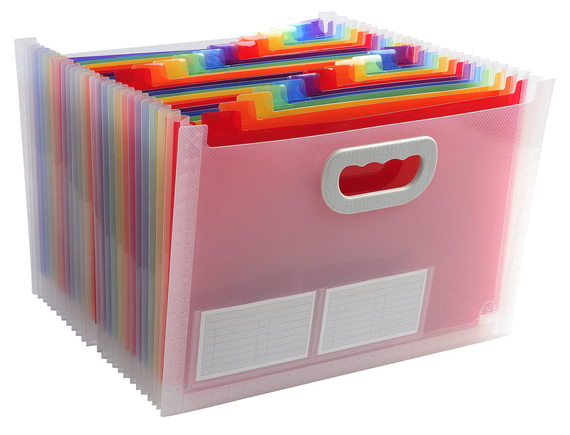 EXACOMPTA - CRYSTAL EXPD FIL W/HAND 33X23.5X25CM 24P - CRYSTAL - Limolin 