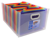 EXACOMPTA - CRYSTAL EXPD FIL W/HAND 33X23.5X25CM 24P - CRYSTAL - Limolin 