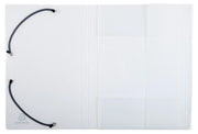 EXACOMPTA - CRYSTAL PP ELATICATED 3 FLAP FOLDERS, A4, CLEAR - CRYSTAL - Limolin 