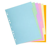 EXACOMPTA - DIVIDERS A4 170G 6P PASTEL - ASSORTED COLOURS - Limolin 