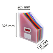 EXACOMPTA - FILE CRYSTAL EXPAND FIL 26.5X32.5CM 12P - CRYSTAL - Limolin 