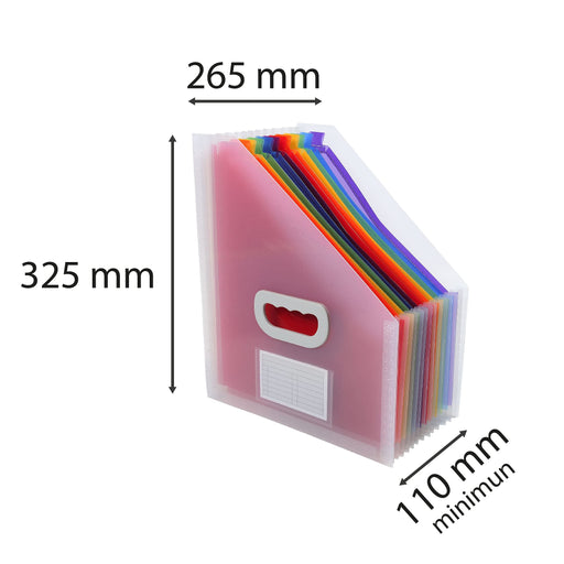 EXACOMPTA - FILE CRYSTAL EXPAND FIL 26.5X32.5CM 12P - CRYSTAL - Limolin 
