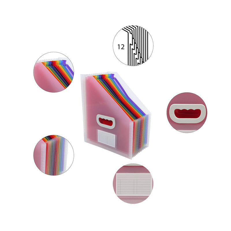 EXACOMPTA - FILE CRYSTAL EXPAND FIL 26.5X32.5CM 12P - CRYSTAL - Limolin 