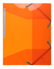 EXACOMPTA - IDERAMA ELASTICATED FOLDER (3-FLAP) PP, A4 - ASSORTED COLOURS - Limolin 