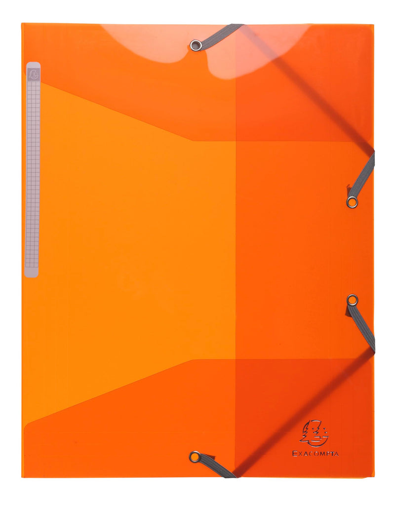 EXACOMPTA - IDERAMA ELASTICATED FOLDER (3-FLAP) PP, A4 - ASSORTED COLOURS - Limolin 