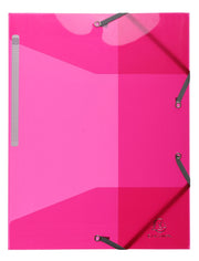 EXACOMPTA - IDERAMA ELASTICATED FOLDER (3-FLAP) PP, A4 - ASSORTED COLOURS - Limolin 