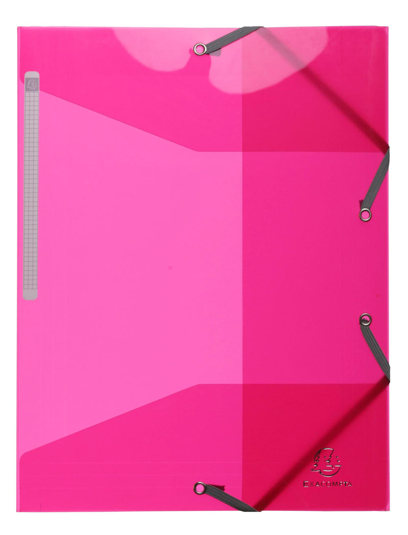 EXACOMPTA - IDERAMA ELASTICATED FOLDER (3-FLAP) PP, A4 - ASSORTED COLOURS - Limolin 