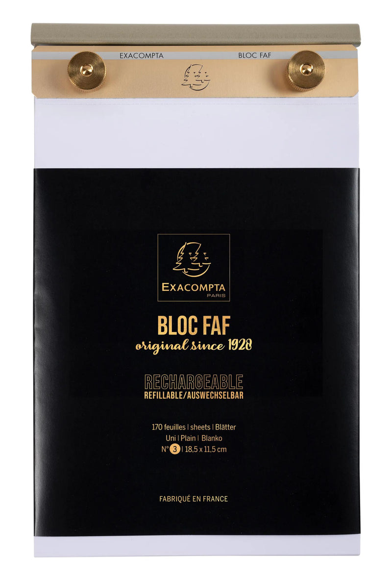 EXACOMPTA - NO.3 DESK PAD 18.5X11.5CM PLAIN - WHITE - Limolin 