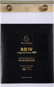 EXACOMPTA - NO.4 DESK PAD 21X13.5CM PLAIN - WHITE - Limolin 