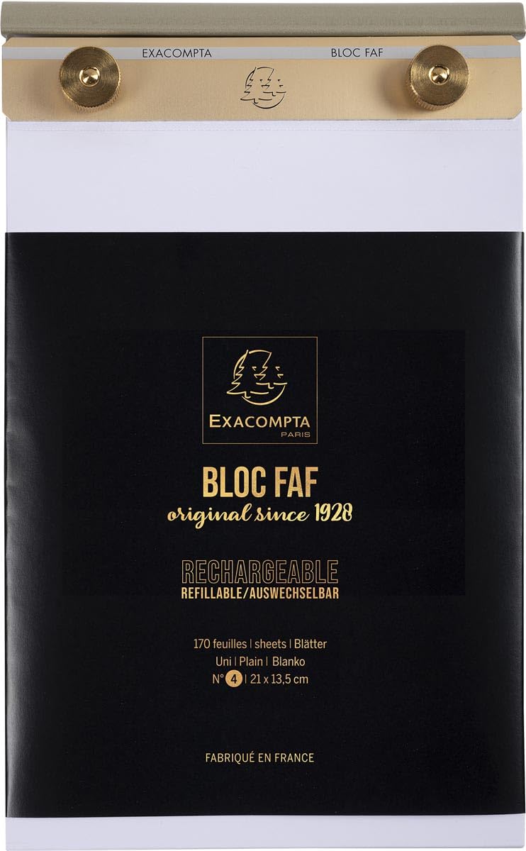 EXACOMPTA - NO.4 DESK PAD 21X13.5CM PLAIN - WHITE - Limolin 