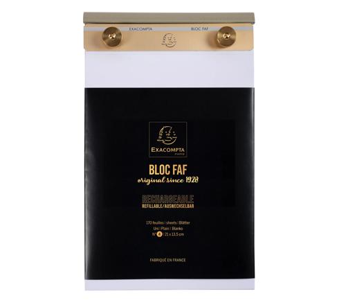 EXACOMPTA - NO.4 DESK PAD 21X13.5CM PLAIN - WHITE - Limolin 