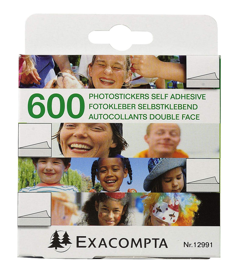 EXACOMPTA -  PHOTO MOUNTS SELF ADHESIVE DOUBLE SIDED - WHITE - Limolin 