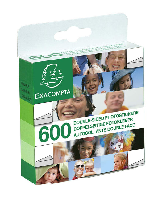 EXACOMPTA -  PHOTO MOUNTS SELF ADHESIVE DOUBLE SIDED - WHITE - Limolin 