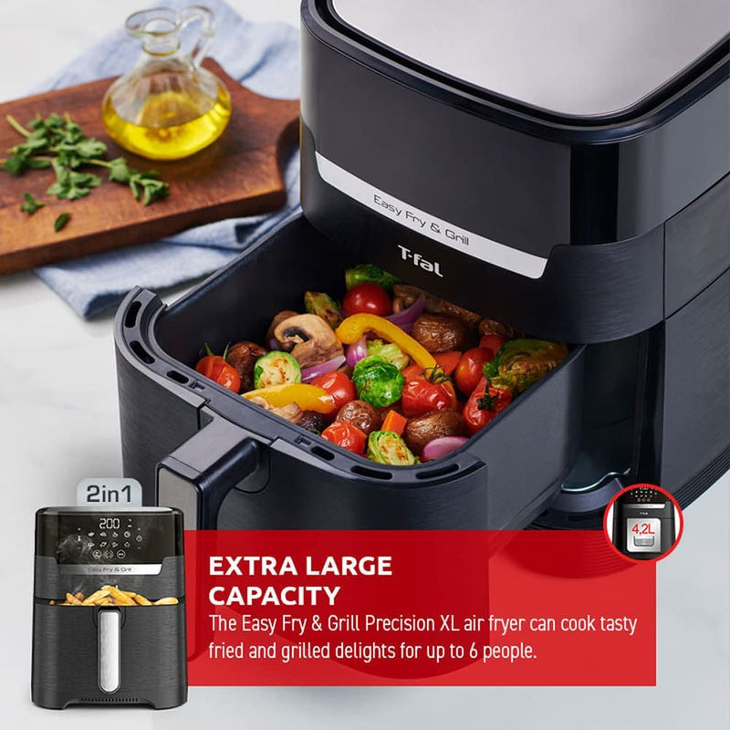 T-fal Easy Fry Air Fryer & Grill EY505850, 4.2 L