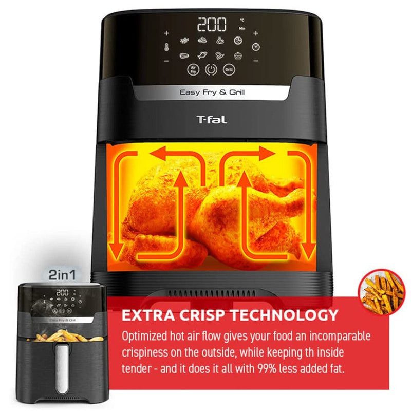 T-fal Easy Fry Air Fryer & Grill EY505850, 4.2 L