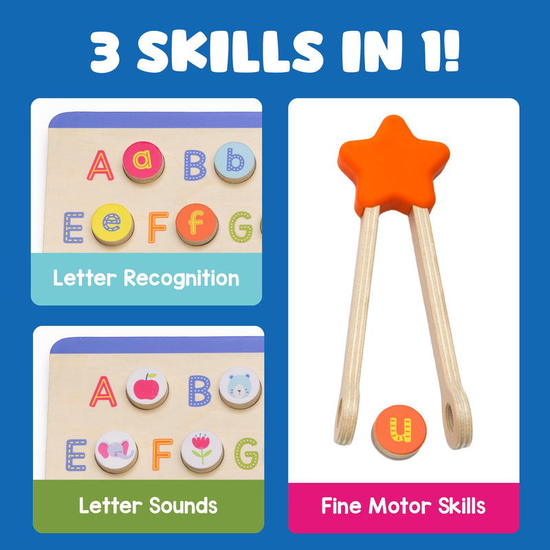 Educational Insights - ABC & LETTER SOUNDS WOODEN PUZZLE - Limolin 