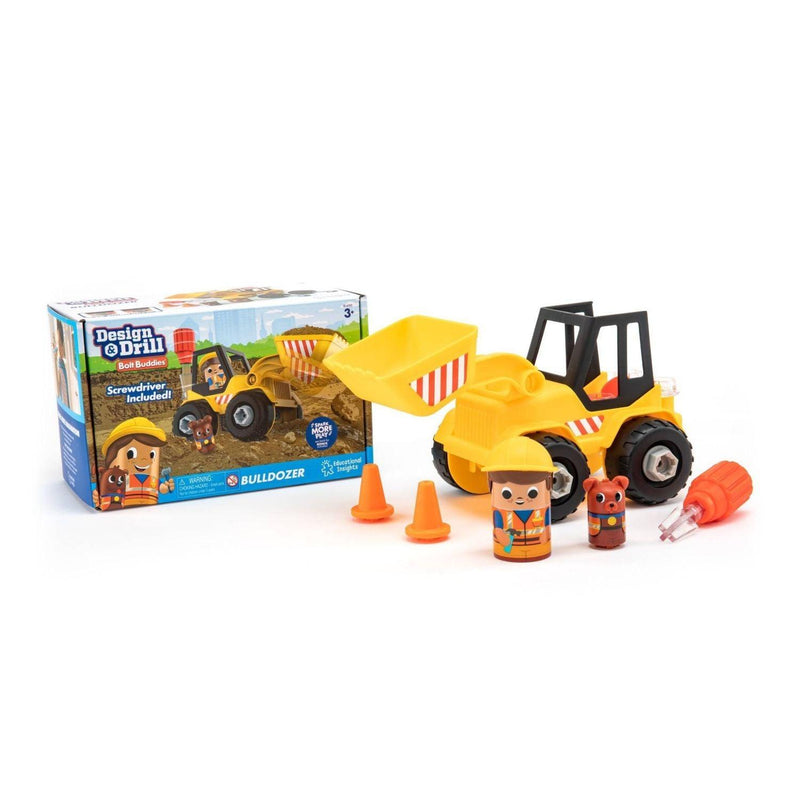 Educational Insights - Design & Drill Bolt Buddies Bulldozer - Limolin 