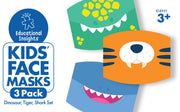 Educational Insights - Dino Tiger Shark Face Masks - Limolin 