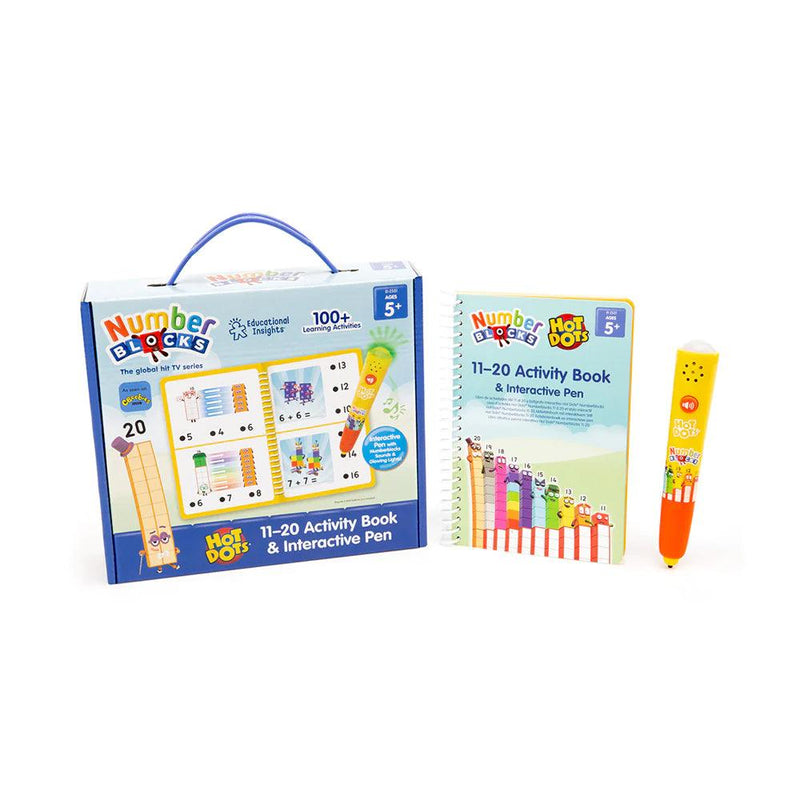 Educational Insights - Hot Dots Numberblocks 11 - 20 Activity Book - Limolin 