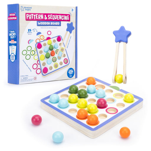 Educational Insights - PATTERN & SEQUENCING WOODEN BOARD - Limolin 