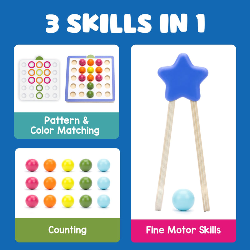 Educational Insights - PATTERN & SEQUENCING WOODEN BOARD - Limolin 