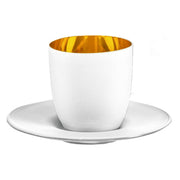 Eisch - Cosmo Espresso with saucer in gift tube - White - Limolin 