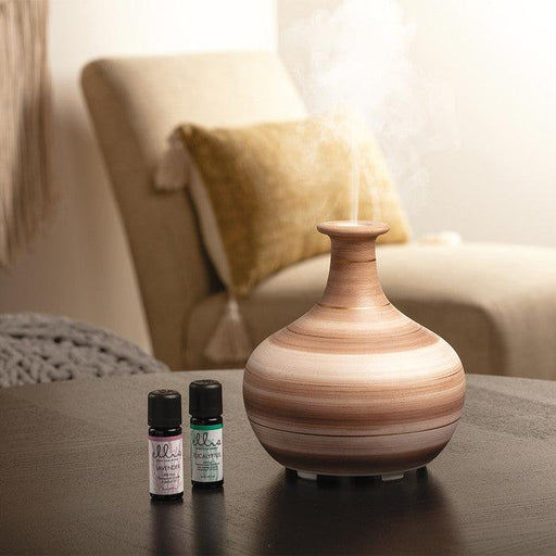 Ellia - Wander Cordless Essential Oil Ceramic Rechargeable Diffuser, Brown - Limolin 