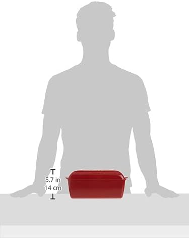 Emile Henry Bread Loaf Baker 9.4 x 5", Burgundy, Capacity:&nbsp;2.1 qt - Limolin 