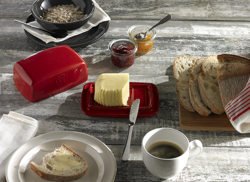 Emile Henry Butter Dish 17x12x7cm/6.7x4.7x2.7" 0.5L/5.2qt - Limolin 