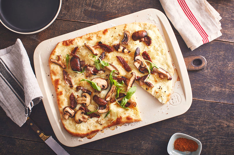 Emile Henry CREAM, MAESTRO Pizza Stone, 43.5x33.4x3.5cm, 15mm thick - Limolin 