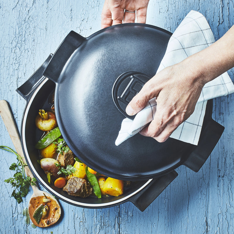 Emile Henry DELIGHT, ARDOISE, Casserole 4L - Limolin 