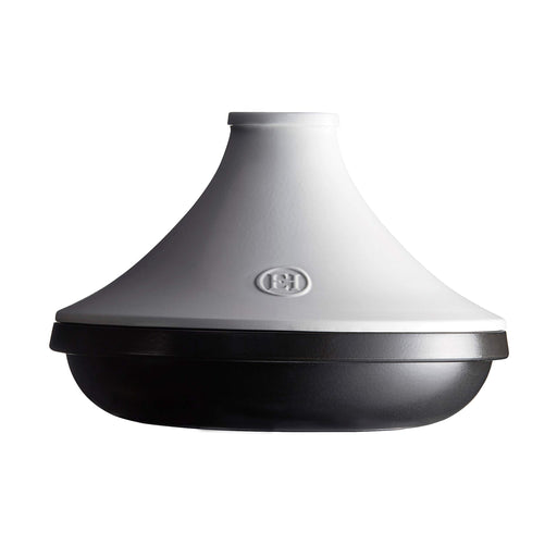 Emile Henry DELIGHT, ARDOISE, Tagine, White Lid, 4L - Limolin 