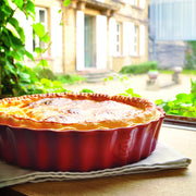 Emile Henry Deep Flan Dish, D-29cm/11.5" 2L/2.1qt - Limolin 