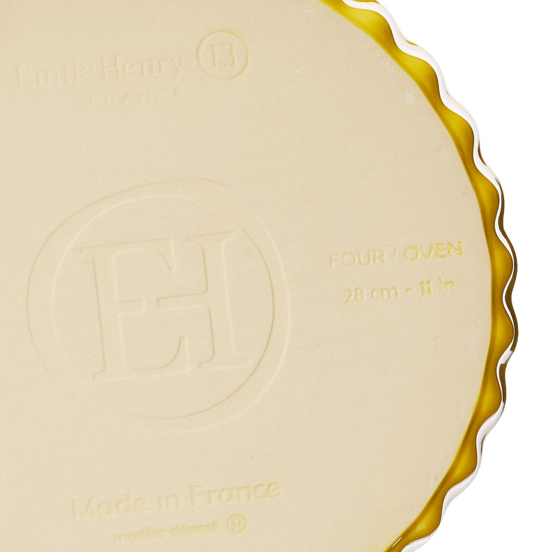 Emile Henry Deep Flan Dish, D-29cm/11.5" 2L/2.1qt - Limolin 