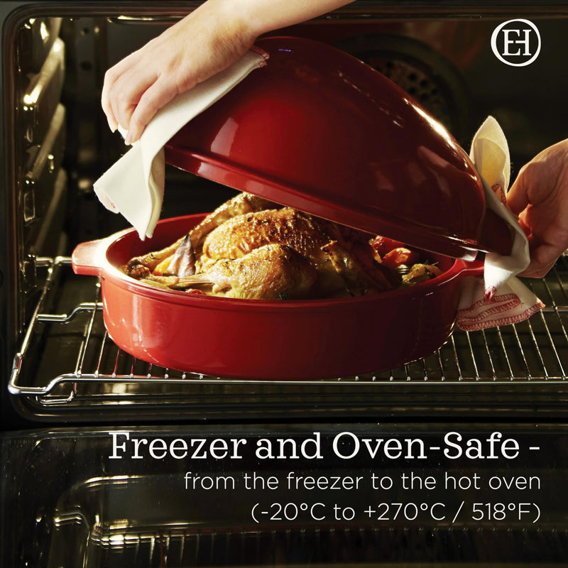 Emile Henry Large Roaster 41.5x27.5cm - Limolin 