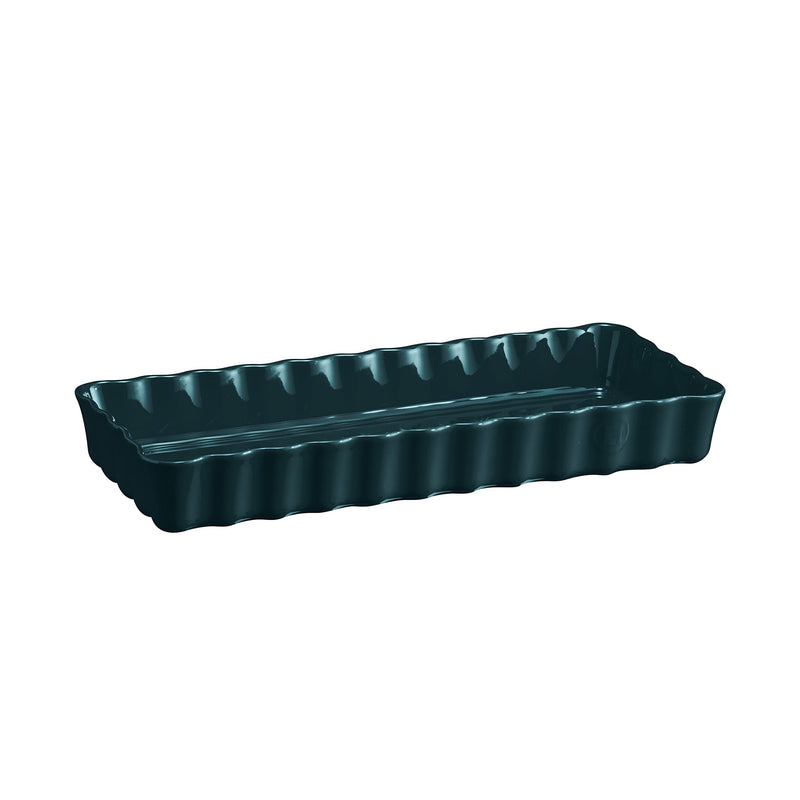 Emile Henry Slim Rectangular Tart Dish 36.5x15x5cm, 1.3L - Limolin 