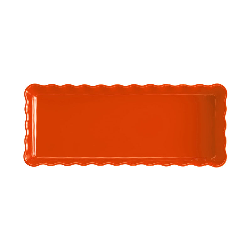 Emile Henry Slim Rectangular Tart Dish 36.5x15x5cm, 1.3L - Limolin 