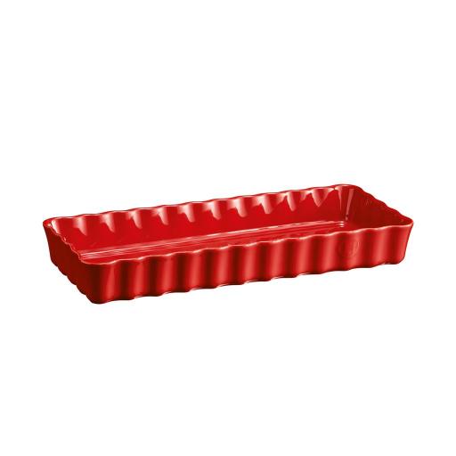Emile Henry Slim Rectangular Tart Dish 36.5x15x5cm, 1.3L - Limolin 