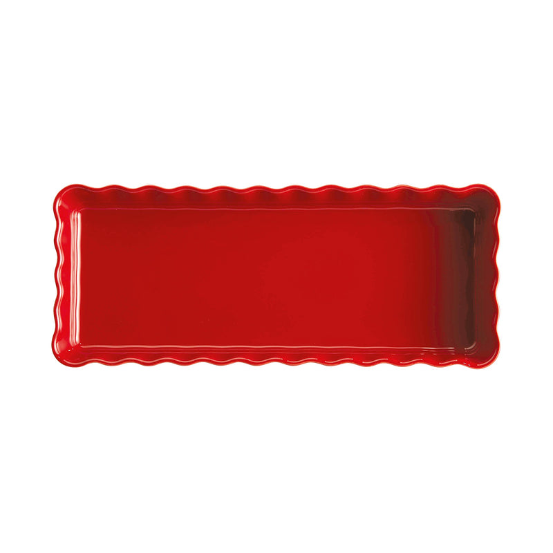 Emile Henry Slim Rectangular Tart Dish 36.5x15x5cm, 1.3L - Limolin 