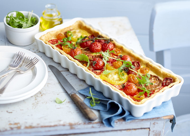 Emile Henry Slim Rectangular Tart Dish 36.5x15x5cm, 1.3L - Limolin 