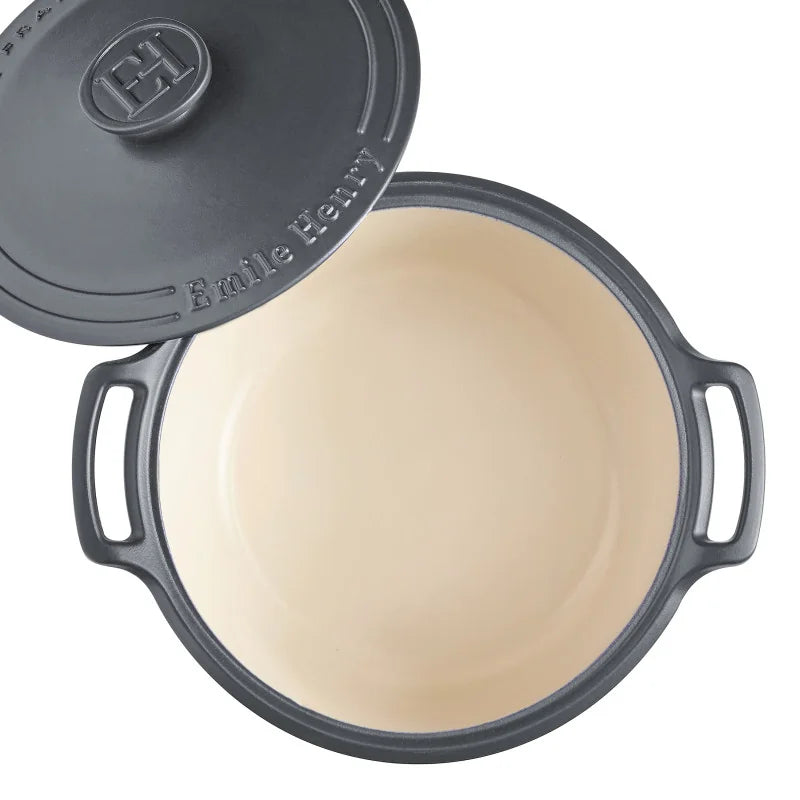 Emile Henry Sublime - Round Stewpot - L, 38.5x33x18.5cm, 7.1L/7.5qt - Limolin 