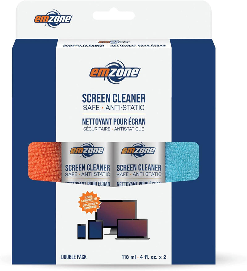 Emzone - Screen Cleaner Spray Kit 2-Pack(47071) - Limolin 