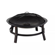 Endless Summer - Summer Brushed Copper Wood Burning Firebowl - Heavy Gauge Spark Guardincluded - Brushed Copper - Limolin 