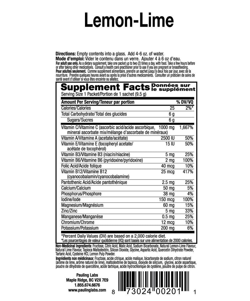 Ener-C - Ener-C Lemon Lime - 30 packets - Limolin 