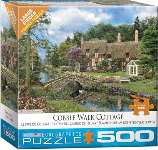 Eurographics - Cobble Walk Cottage by Dominic Davison (500 pc - Large Puzzle Pieces) - Limolin 